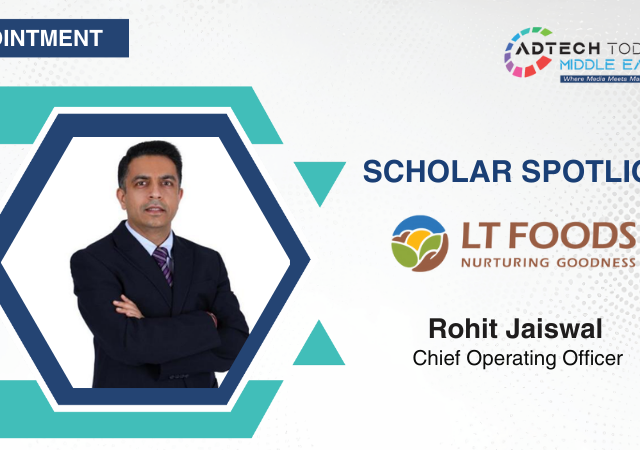 LT Foods Appoints Rohit Jaiswal As COO For Middle East Business