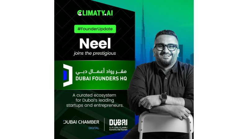 Climaty AI’s Neel Pandya Joins Dubai Founders HQ