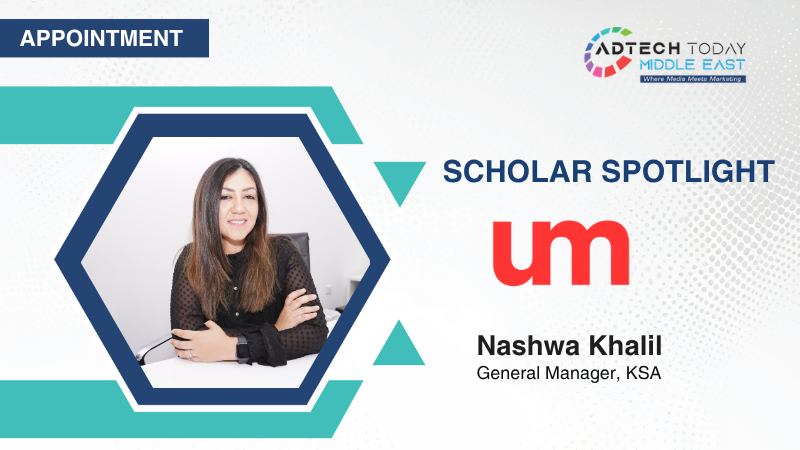 UM, Nashwa Khalil, UM KSA, MCN, Middle East Communications Network, Saudi Arabia, Riyadh, media agency, advertising, leadership, general manager, marketing, MENA, Vision 2030, client growth, digital media, business expansion, talent, strategy