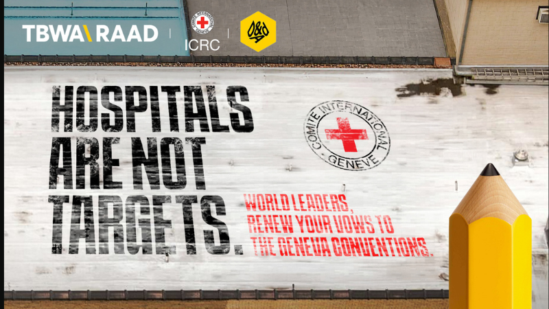 TBWA\RAAD Wins D&AD Yellow Pencil for ICRC Campaign