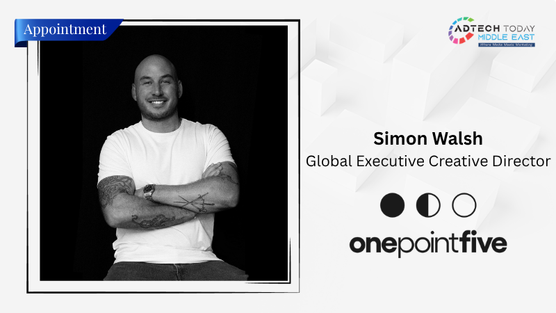 onepointfive Appoints former LightBlue ECD Simon Walsh as Global Executive Creative Director